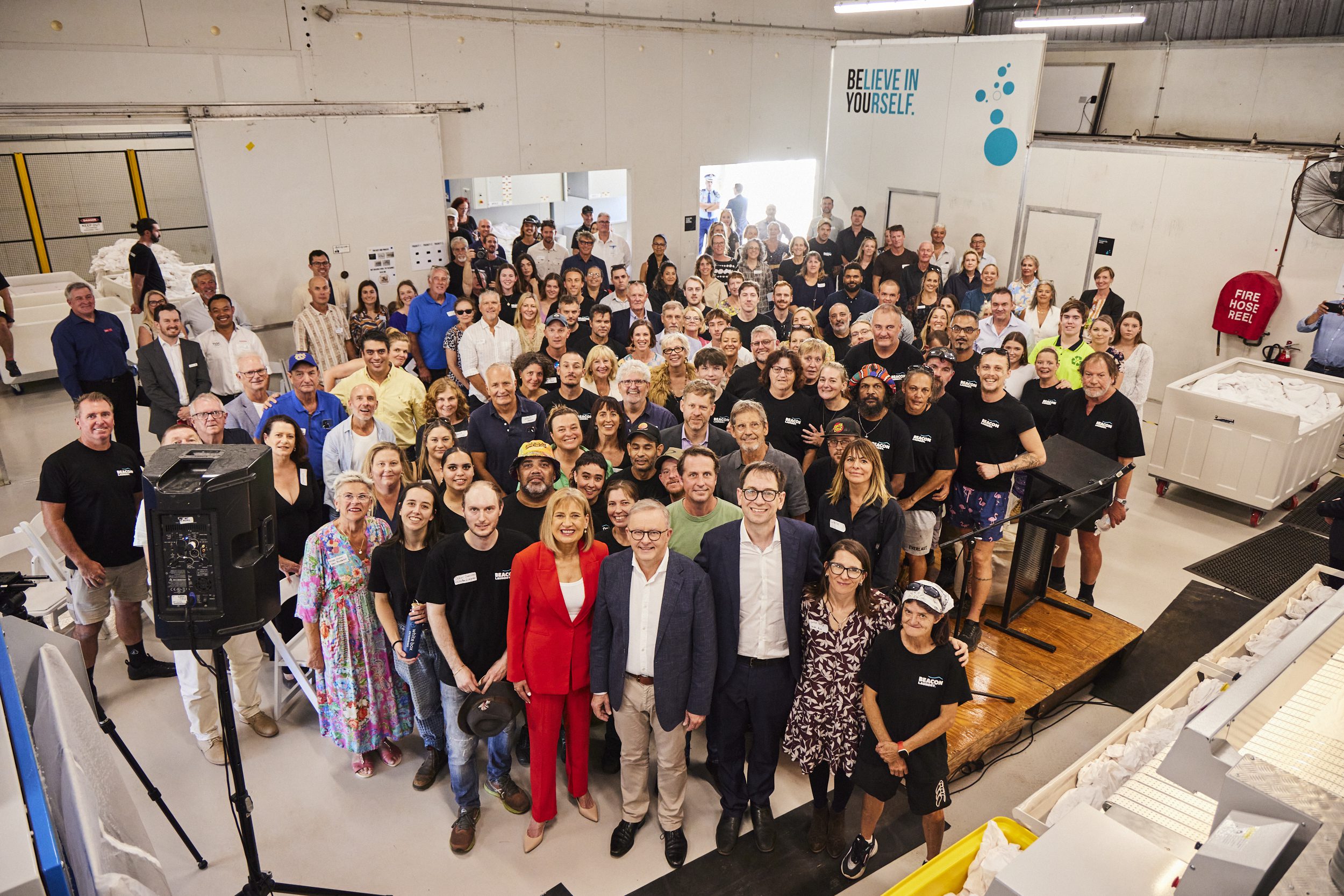 White Box team at the launch of Beacon Laundry