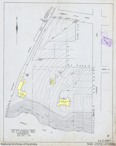 1942 Building Plan. It shows Tighnabruaich and Witton House