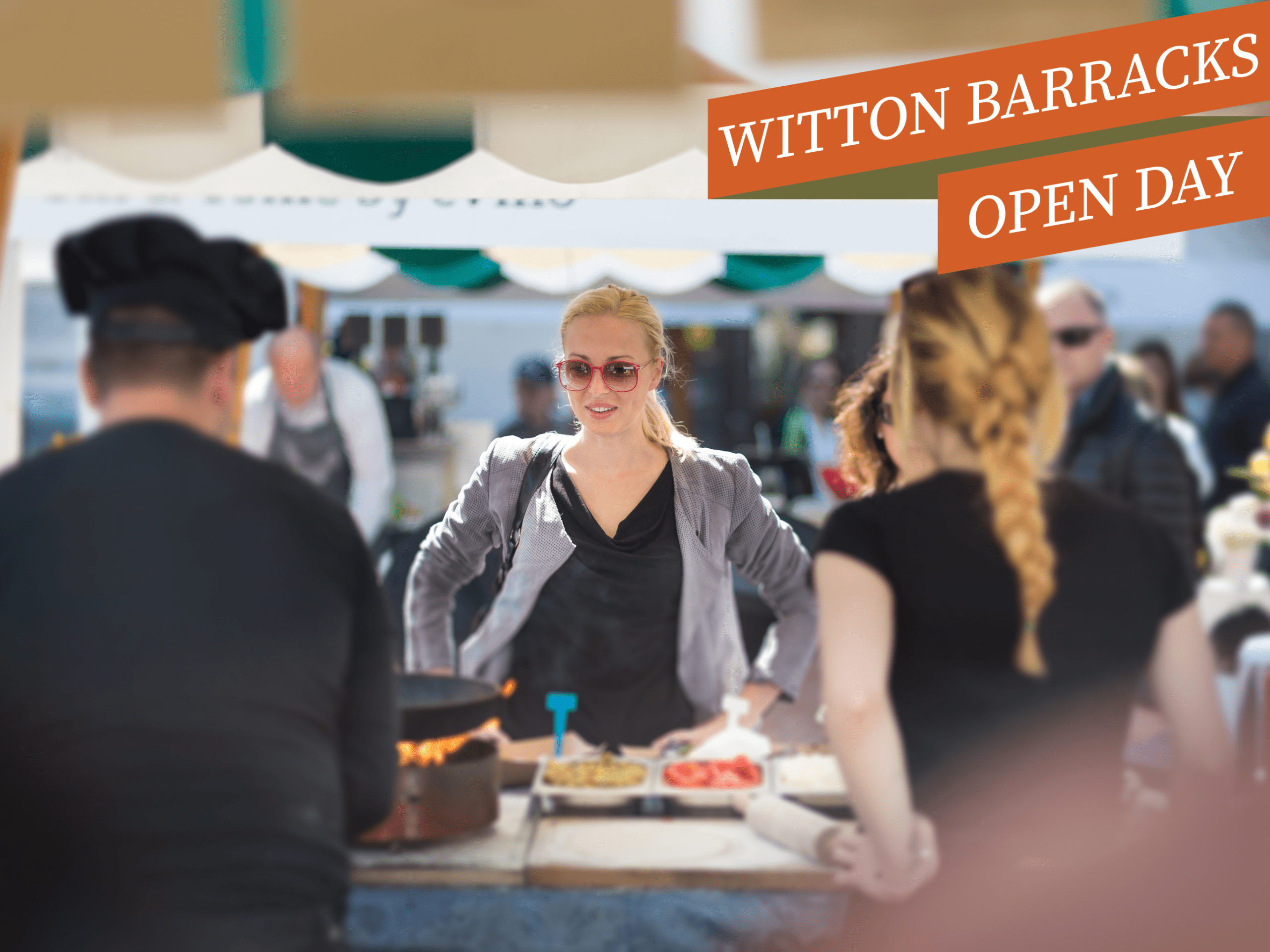 Woman at a market stall